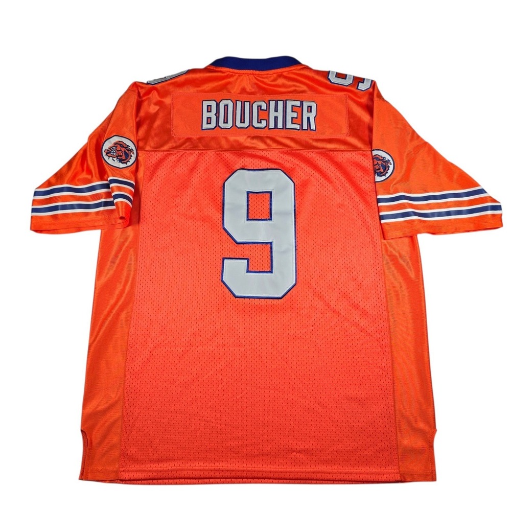 The Waterboy Bobby Boucher #9 Molpe Football Jersey Adam Sandler Orange Men's L - Picture 5 of 8